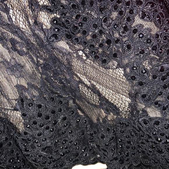 Black Laced Prom Dress - Picture 5 of 6